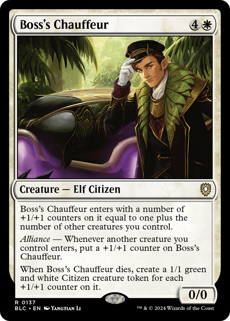 Boss's Driver [Bloomburrow Commander] 