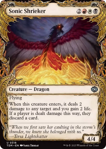 Sonic Shrieker (Showcase) [Tarkir: Dragonstorm] 