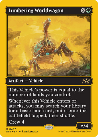 Lumbering Worldwagon (First-Place Foil) [Aetherdrift] 