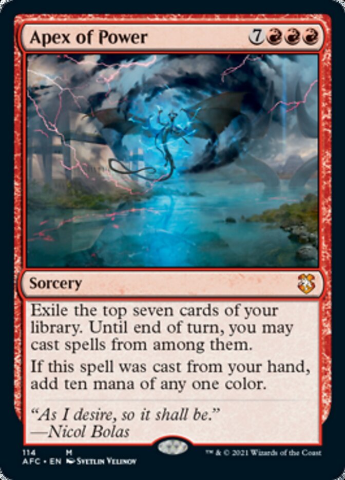 Apex of Power [Dungeons &amp; Dragons: Adventures in the Forgotten Realms Commander] 