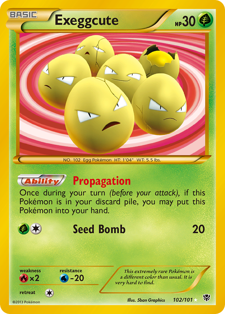 Exeggcute (102/101) [Black &amp; White: Plasma Blast] 