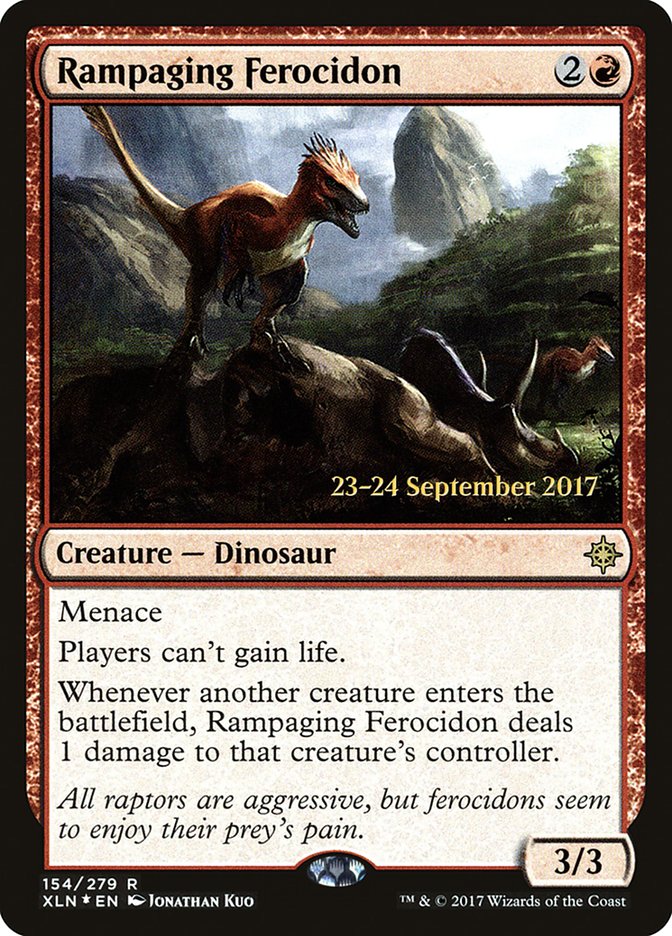 Rampaging Ferocidon [Ixalan Prerelease Promos] 