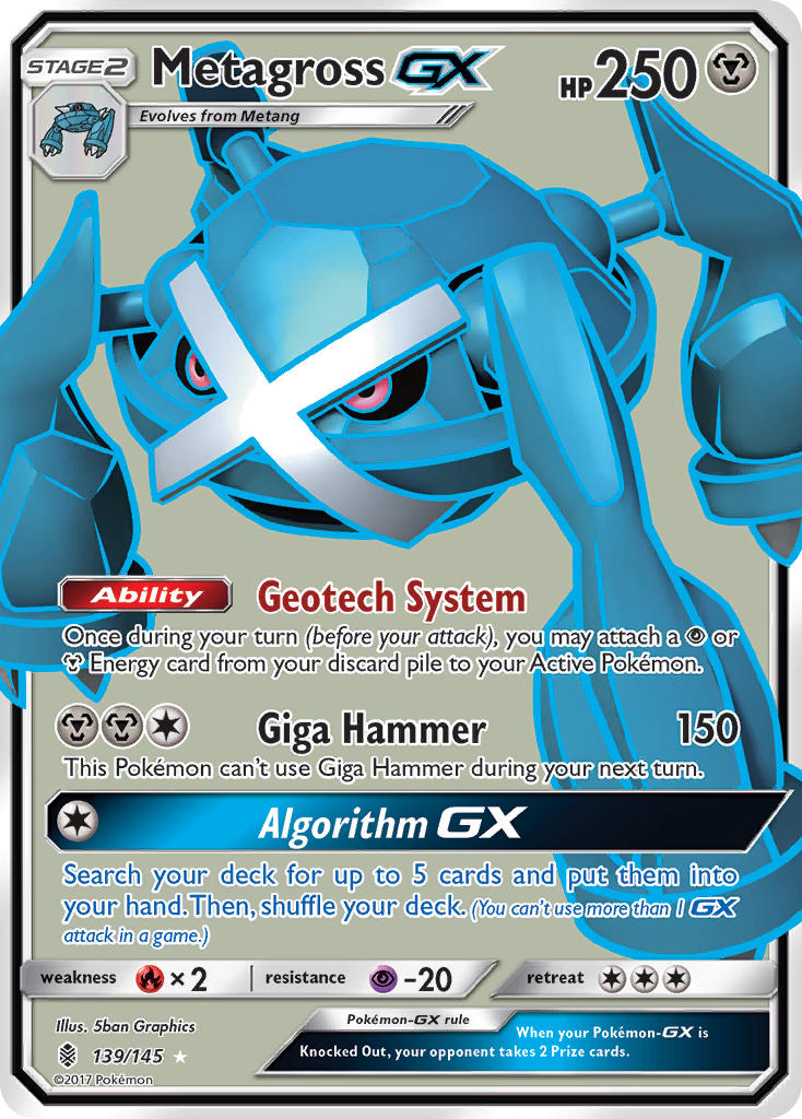 Metagross GX (139/145) [Sun &amp; Moon: Guardians Rising] 