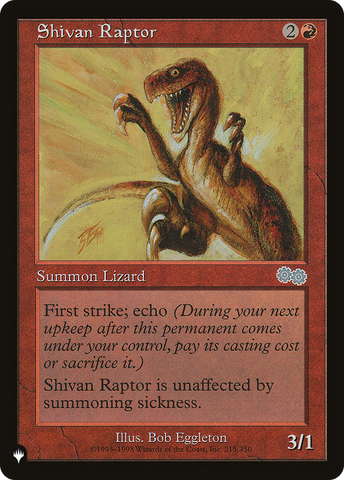 Shivan Raptor [The List Reprints] 