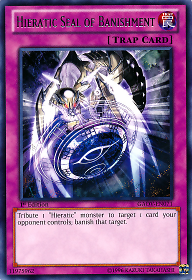 Hieratic Seal of Banishment [GAOV-EN071] Rare 