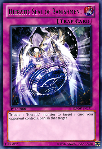 Hieratic Seal of Banishment [GAOV-EN071] Rare 