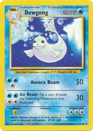 Dewgong (25/102) [Base Set Unlimited] 