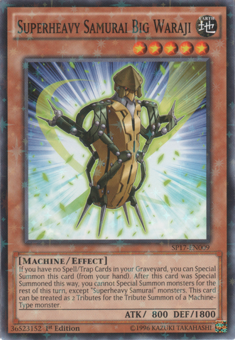 Superheavy Samurai Big Waraji [SP17-EN009] Starfoil Rare 