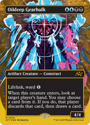 Oildeep Gearhulk (Borderless) (First-Place Foil) [Aetherdrift] 