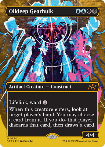 Oildeep Gearhulk (Borderless) (First-Place Foil) [Aetherdrift] 