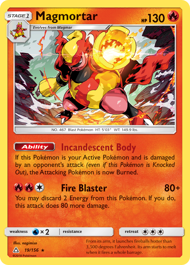 Magmortar (19/156) [Sun &amp; Moon: Ultra Prism] 