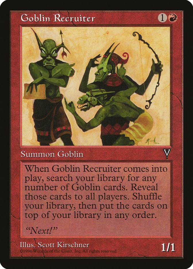 Goblin Recruiter [Visions] 