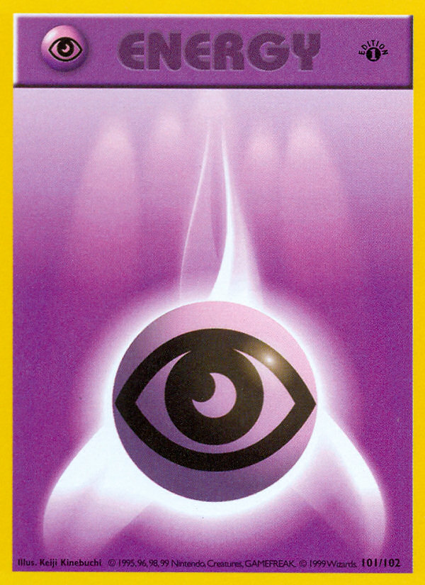 Psychic Energy (101/102) (Shadowless) [Base Set 1st Edition] 