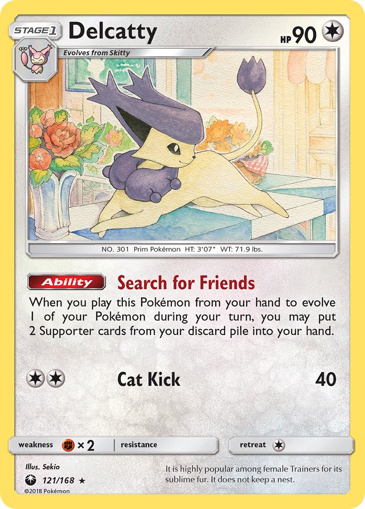 Delcatty (121/168) (Theme Deck Exclusive) [Sun &amp; Moon: Celestial Storm] 
