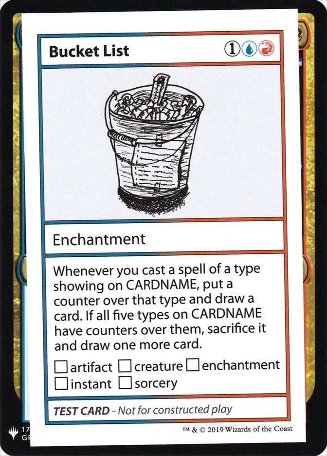 Liste de choses à faire [Cartes de test Mystery Booster] 