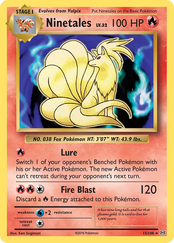 Ninetales (15/108) (Theme Deck Exclusive) [XY: Evolutions] 