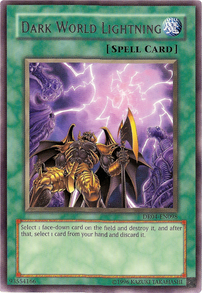 Dark World Lightning [DR04-EN098] Rare 