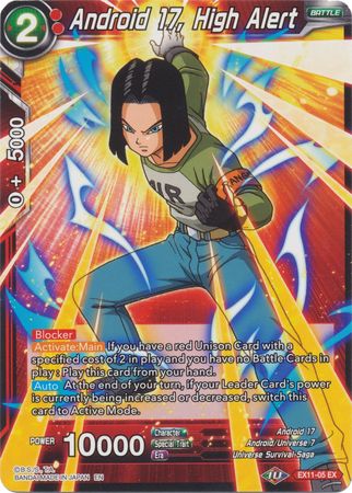 Android 17, High Alert (EX11-05) [Universe 7 Unison] 