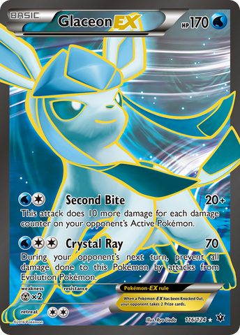 Glaceon EX (116/124) [XY: Fates Collide] 