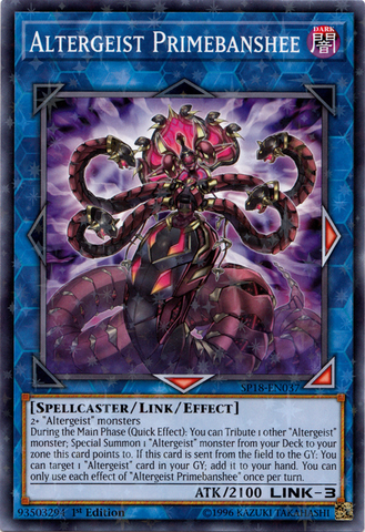 Altergeist Primebanshee [SP18-EN037] Starfoil Rare 