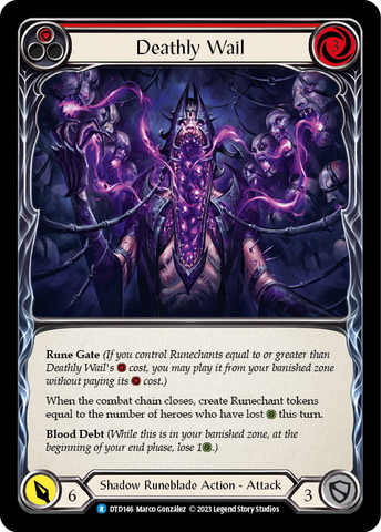 Deathly Wail (Red) [DTD146] (Dusk Till Dawn) Rainbow Foil 