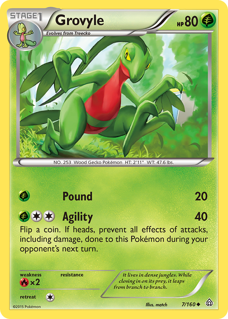 Grovyle (7/160) [XY: Primal Clash] 