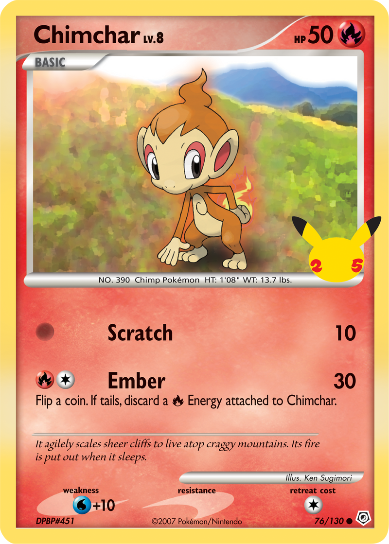 Chimchar (76/130) [First Partner Pack] 