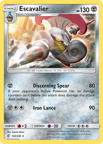 Escavalier (142/236) [Sun &amp; Moon: Unified Minds] 