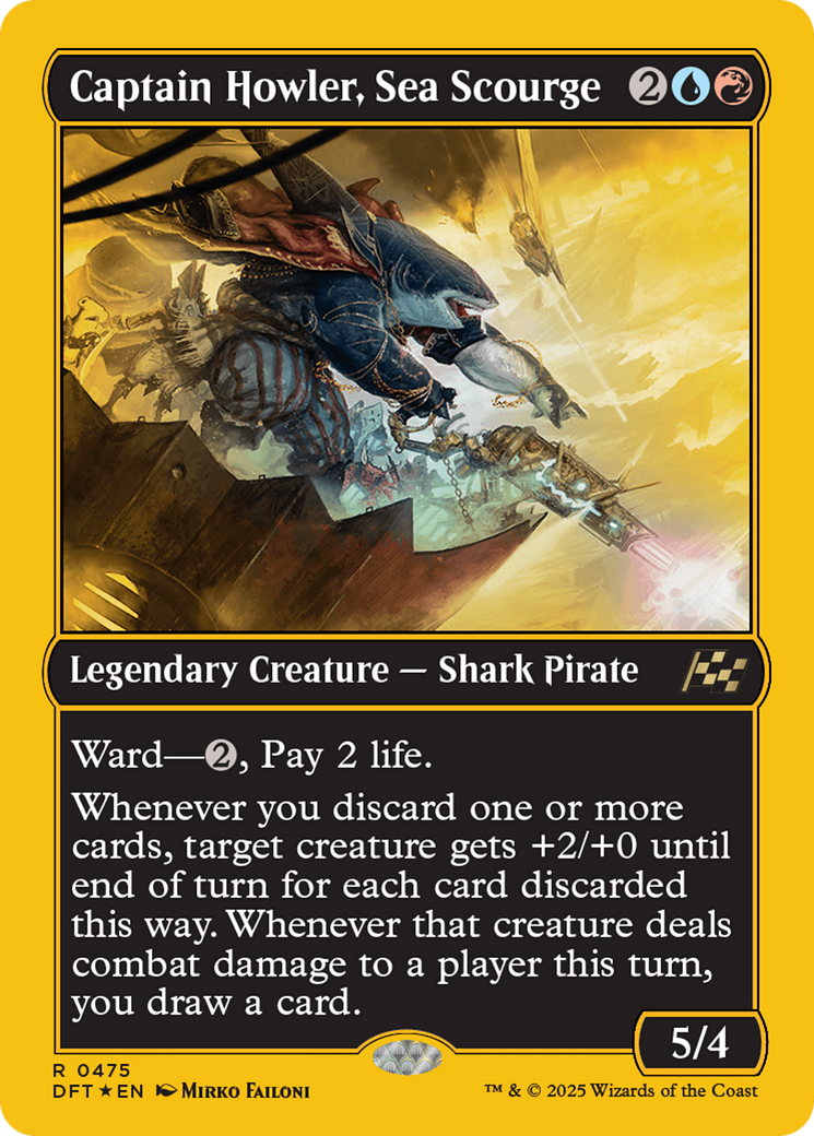 Captain Howler, Sea Scourge (First-Place Foil) [Aetherdrift] 