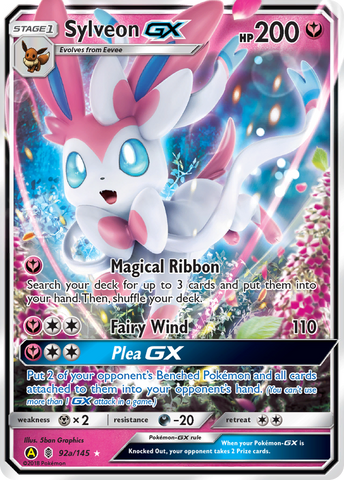 Sylveon GX (92a/145) [Alternate Art Promos] 