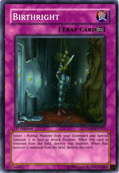 Birthright [STON-EN057] Super Rare 
