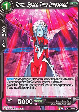 Towa, Space Time Unleashed (BT3-115) [Cross Worlds] 