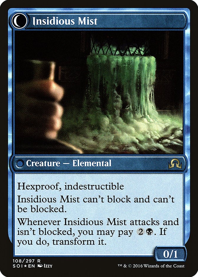 Elusive Tormentor // Insidious Mist [Shadows over Innistrad Prerelease Promos] 