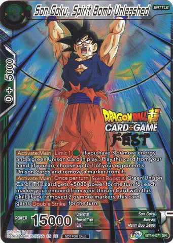 Son Goku, Spirit Bomb Unleashed (Card Game Fest 2022) (BT14-071) [Tournament Promotion Cards] 