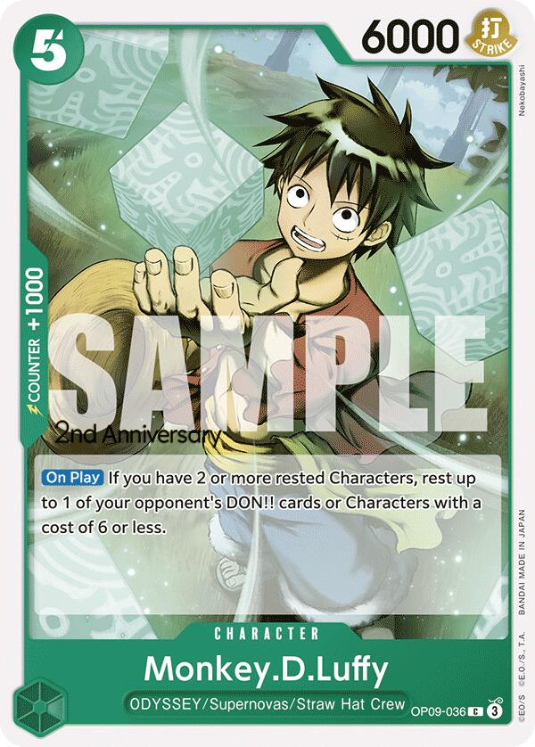 Monkey.D.Luffy [Emperors in the New World: 2nd Anniversary Tournament Cards] 