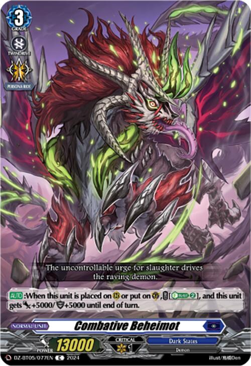 Combative Beheimot (DZ-BT05/077EN) [DZ-BT05: Omniscient Awakening]