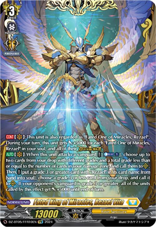 Fated King of Miracles, Rezael Vita (DZ-BT05/FFR10EN) [DZ-BT05: Omniscient Awakening]