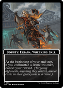 Bounty: Eriana, Wrecking Ball // Bounty Rules Double-Sided Token [Outlaws of Thunder Junction Commander Tokens] 
