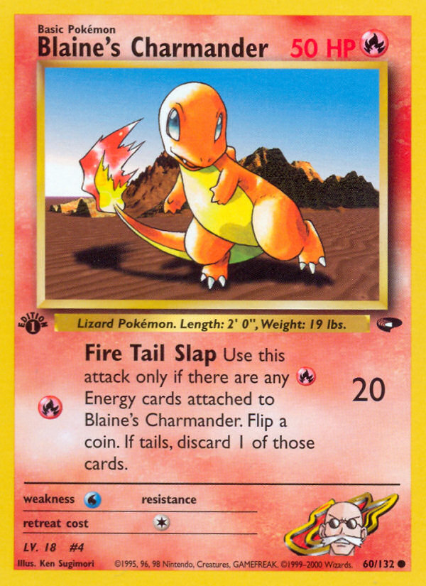 Blaine's Charmander (60/132) [Gym Challenge 1st Edition] 