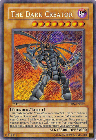 The Dark Creator [PTDN-EN017] Secret Rare 