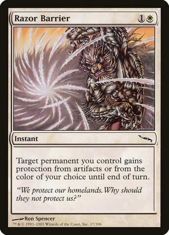 Razor Barrier [Mirrodin] 