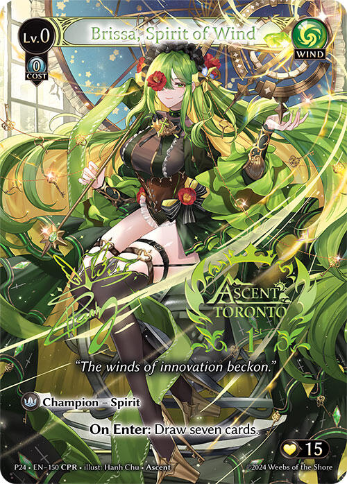 Brissa, Spirit of Wind (CPR) (150) [Promotional Cards] 