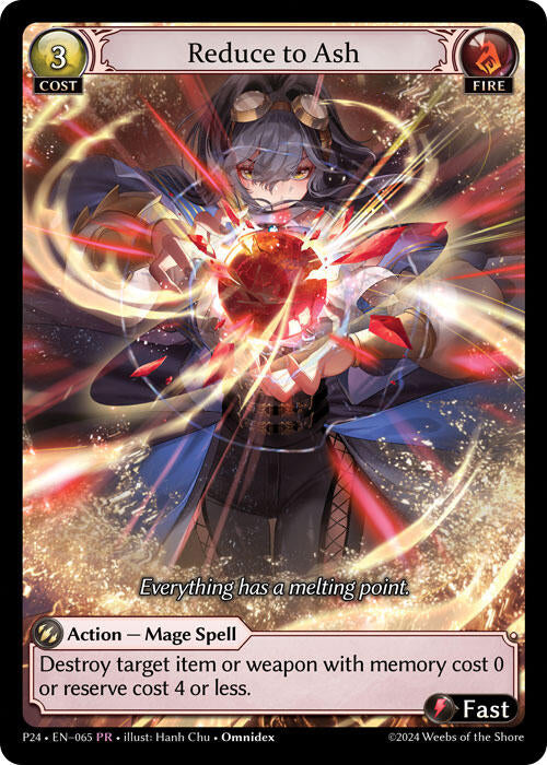 Reduce to Ash (065) [Promotional Cards] 