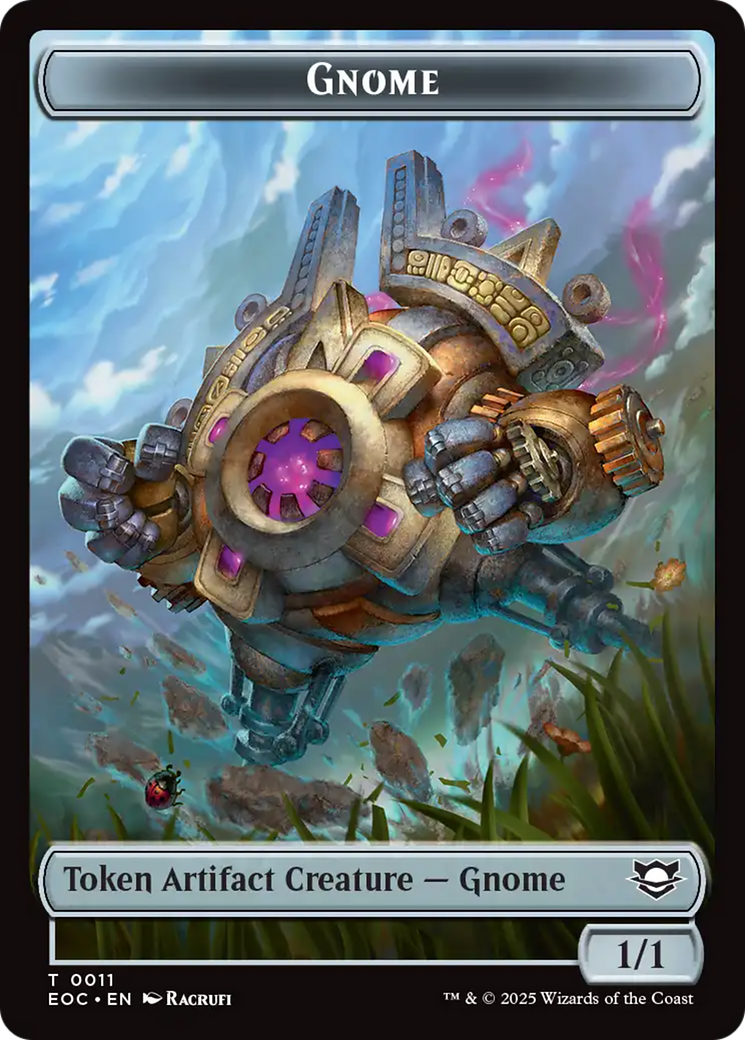 Thopter // Gnome Double-Sided Token [Edge of Eternities Tokens] 