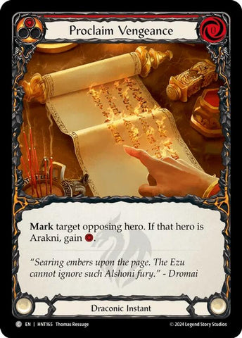 Proclaim Vengeance [HNT165] (The Hunted) Rainbow Foil 