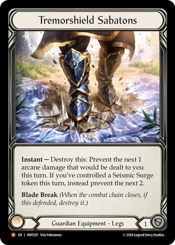 Tremorshield Sabatons [HNT247] (The Hunted) Rainbow Foil 