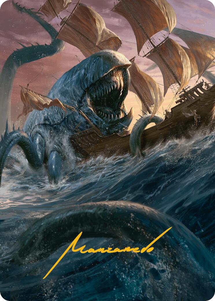 Hullbreaker Horror Art Card (Gold-Stamped Signature) [Innistrad Remastered Art Series] 