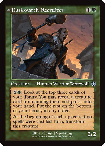 Duskwatch Recruiter // Krallenhorde Howler (Retro Frame) [Innistrad Remastered] 