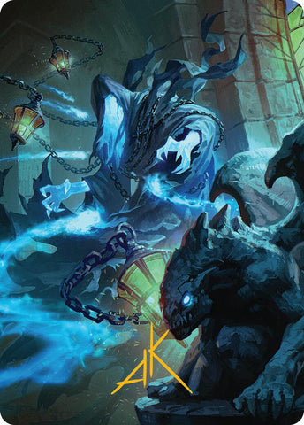 Mausoleum Wanderer Art Card (Gold-Stamped Signature) [Innistrad Remastered Art Series] 