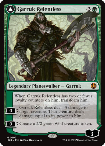 Garruk Relentless // Garruk, the Veil-Cursed [Innistrad Remastered] 